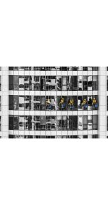 Facade Cleaning Team doing their work