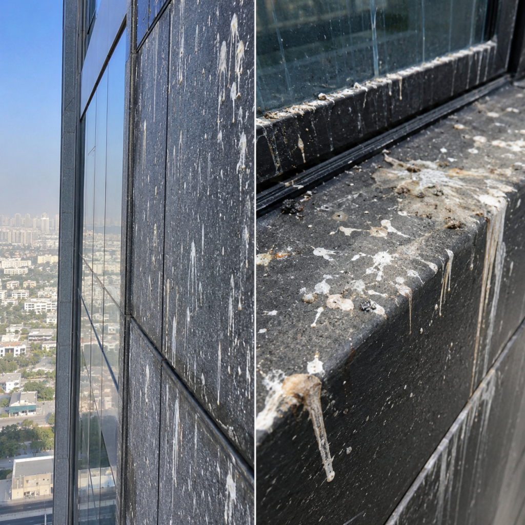 Bird Dropping Damage on Facades: Removal and Prevention