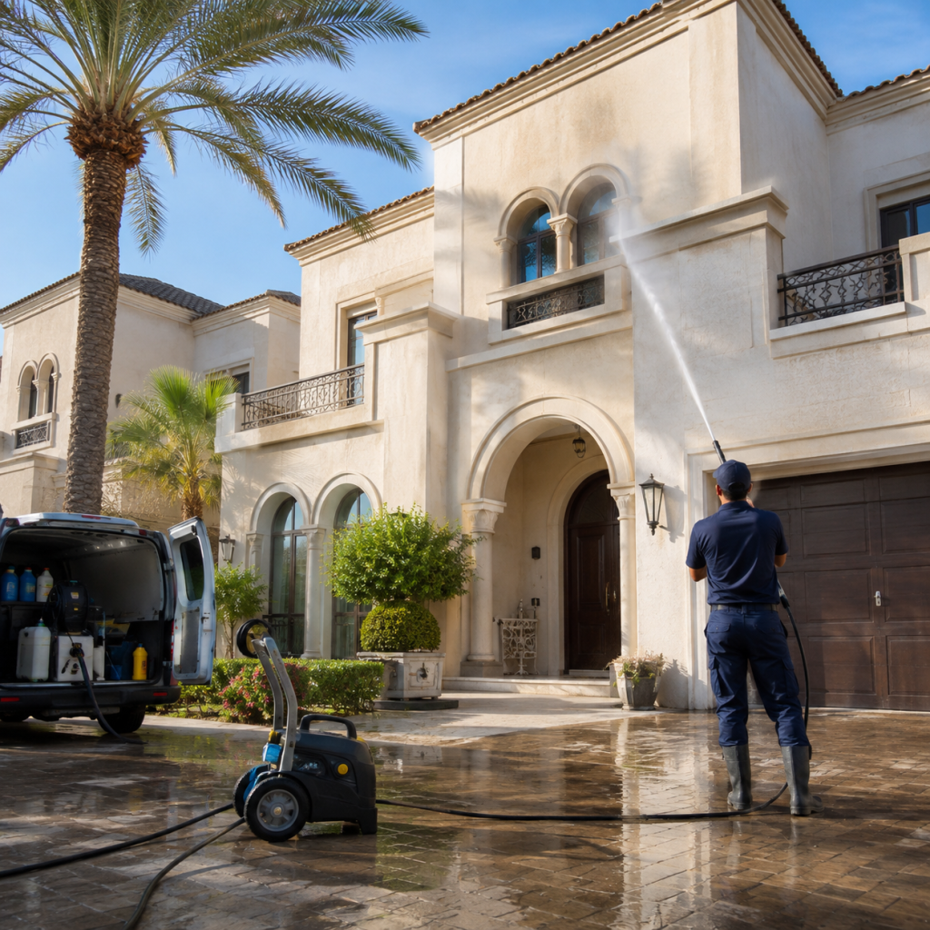 Villa Exterior Cleaning Cost in Dubai by Villa Size
