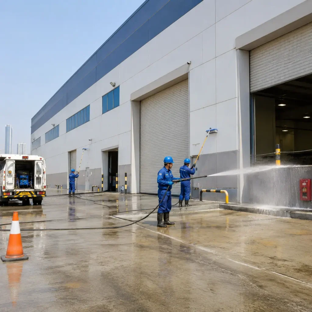 Warehouse Exterior Cleaning in Dubai | Industrial Sites