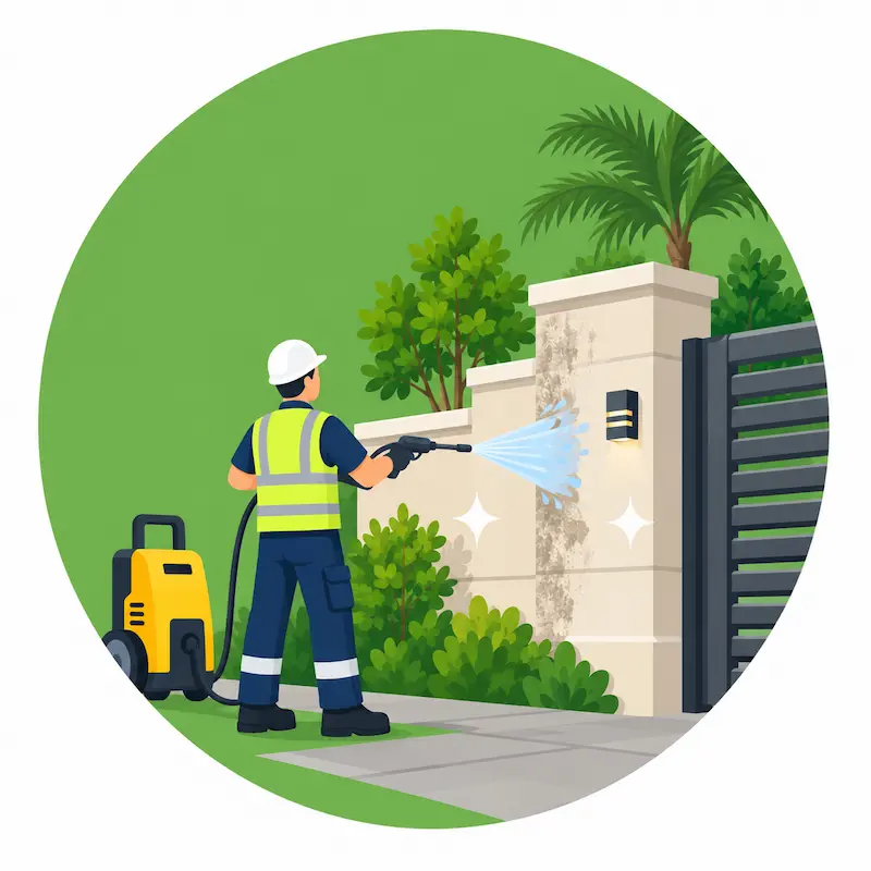 Outdoor property cleaning service in Dubai